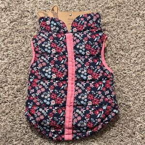 NWT Pup Crew Floral Dog Jacket Medium
